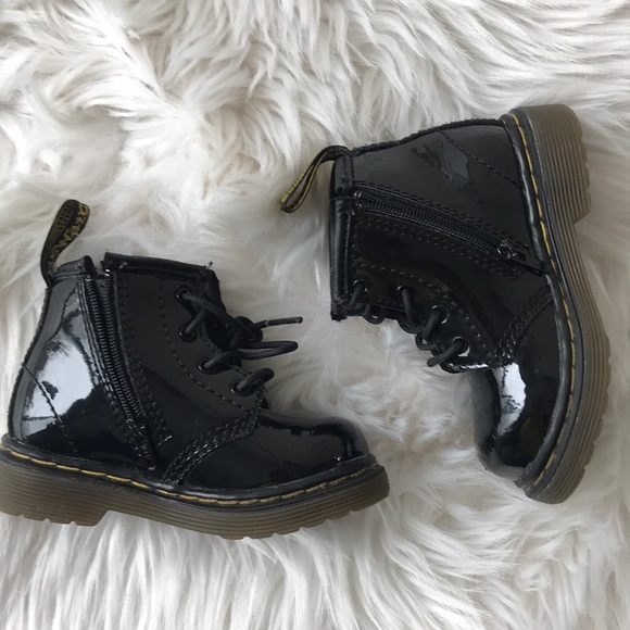 toddler black doc martens